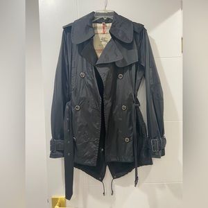 Burberry Raincoat Black Anorak Jacket Authentic